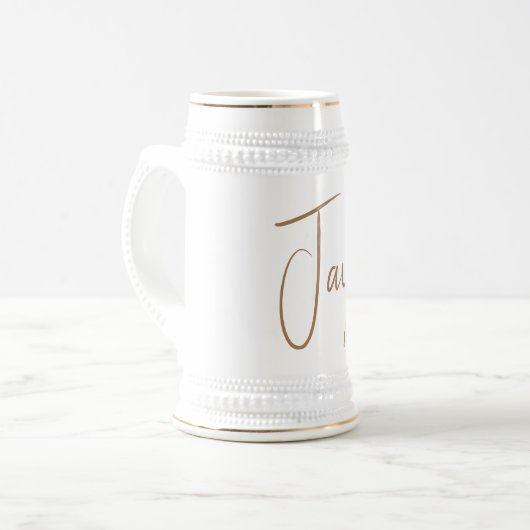 traditional ceramic beer stein ビールジョッキ (正面左)