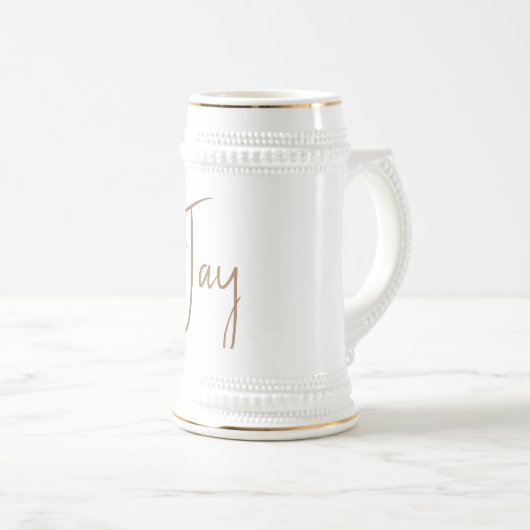 traditional ceramic beer stein ビールジョッキ (正面右)