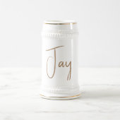 traditional ceramic beer stein ビールジョッキ (中央)