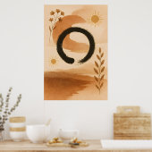 Traditional Chines Boho Art ポスター (キッチン)