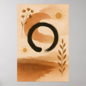 Traditional Chines Boho Art ポスター (正面)