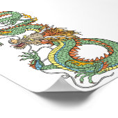Traditional Chinese dragon ポスター (角)
