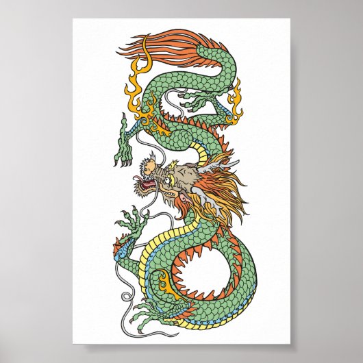Traditional Chinese dragon ポスター (正面)