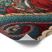 Traditional Chinese Dragon Poster ポスター (角)
