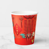 Traditional Chinese firecrackers Horse Year PCup 紙コップ (正面)