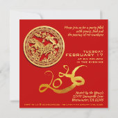 Traditional Chinese firecrackers Horse Year SqC01 カード (裏面)