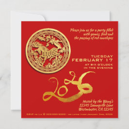 Traditional Chinese firecrackers Horse Year SqC01 カード