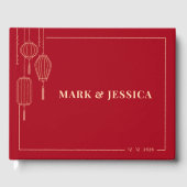 Traditional Chinese Lantern Wedding (RED) ゲストブック (正面)