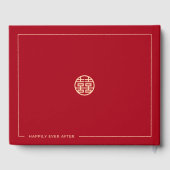 Traditional Chinese Lantern Wedding (RED) ゲストブック (裏面)