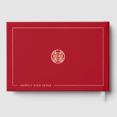 Traditional Chinese Lantern Wedding (RED) ゲストブック (裏面)