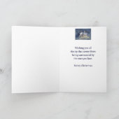 Traditional Christmas   California Quail Bird シーズンカード (内部)