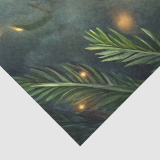 Traditional Christmas lantern holly tissue paper 薄葉紙 (詳細)