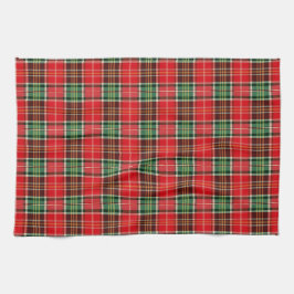 Traditional Christmas Plaid キッチンタオル