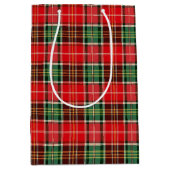 Traditional Christmas Plaid ミディアムペーパーバッグ (正面)