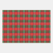 Traditional Christmas Plaid ラッピングペーパーシート (正面)