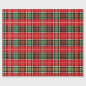 Traditional Christmas Plaid ラッピングペーパー (フラット)