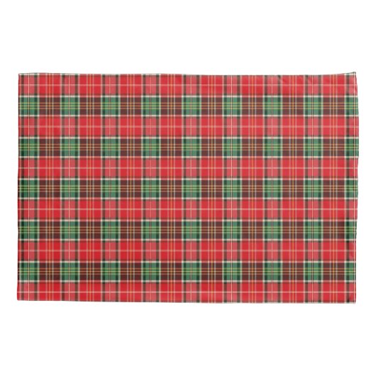 Traditional Christmas Plaid 枕カバー (裏面)