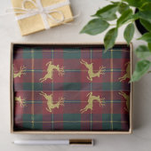 Traditional Christmas Reindeer Plaid 薄葉紙 (ギフト)