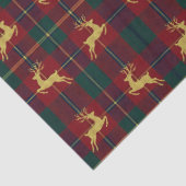 Traditional Christmas Reindeer Plaid 薄葉紙 (詳細)