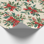 Traditional/Classic Christmas Paper ラッピングペーパー (角)