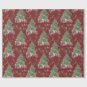 Traditional/Classic Christmas Tree Paper ラッピングペーパー (フラット)