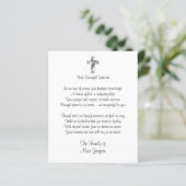 Traditional Cross Budget Funeral Thank You Card (スタンド正面)