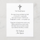 Traditional Cross Budget Funeral Thank You Card (正面)