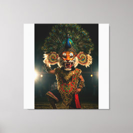 "Traditional Cultural Mask Wall Art – Exotic Ethni キャンバスプリント