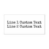 Traditional Custom Business 4 Lines of Serif Text セルフインキングスタンプ (デザイン)