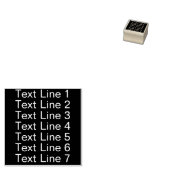 Traditional Custom Business 7 Lines of Serif Text ラバースタンプ (押印)