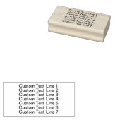 Traditional Custom Business 7 Lines of Serif Text ラバースタンプ (押印)