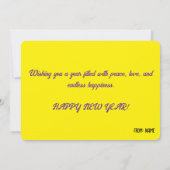 Traditional Diya Lamp – Elegant Happy New Year シーズンカード (裏面)