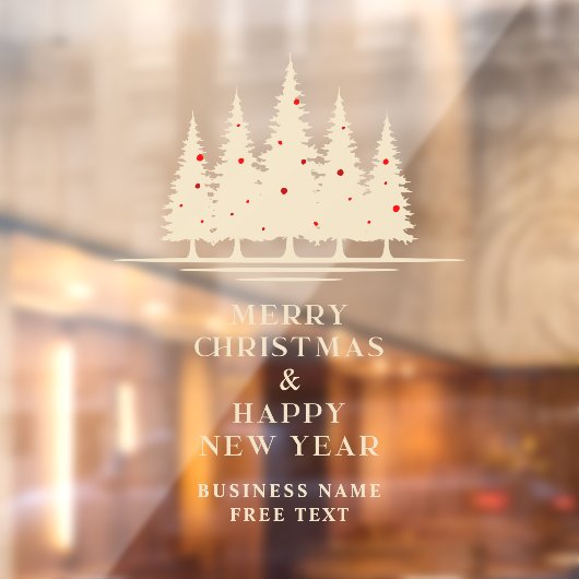 Traditional & Elegant Christmas Tree ウィンドウサイン (シート2)