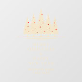 Traditional & Elegant Christmas Tree ウィンドウサイン (シート)