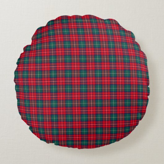 Traditional Festive Tartan ラウンドクッション (正面)