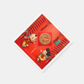 Traditional firecrackers Chinese Horse Year PPN スタンダードカクテルナプキン (角)