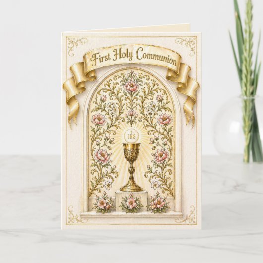 Traditional First Holy Communion Eucharist シーズンカード (正面)