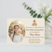 Traditional First Holy Communion Photo 招待状 (スタンド正面)