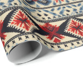 Traditional Folk Embroidery Stripe  Pattern ラッピングペーパー (ロールコーナー)