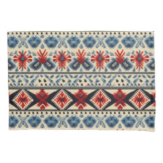 Traditional Folk Embroidery Stripe  Pattern 枕カバー