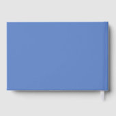 Traditional French Blue Toile Roses Guest Book ゲストブック (裏面)