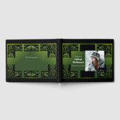 Traditional Green Irish Celtic Design ゲストブック (全面)