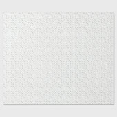 Traditional Grey Snowflake Christmas Holiday Gift ラッピングペーパー (フラット)