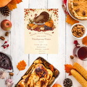 Traditional Harvest Feast Thanksgiving Dinner  招待状