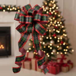 Traditional Holiday Plaid サテンリボン