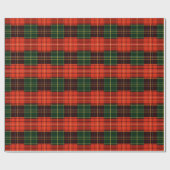 Traditional Holiday Plaid ラッピングペーパー (フラット)