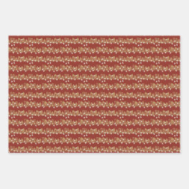 Traditional Holiday themed ラッピングペーパーシート