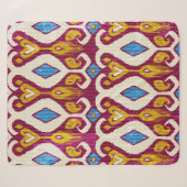 Traditional ikat fabric seamless pattern シェルパブランケット (正面(横))