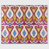 Traditional ikat fabric seamless pattern ラッピングペーパー (フラット)