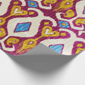 Traditional ikat fabric seamless pattern ラッピングペーパー (角)